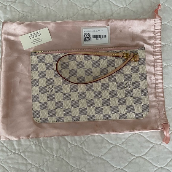 Louis Vuitton Handbags - Louis Vuitton Damier Azur Meverfull MM wristlet pouch
